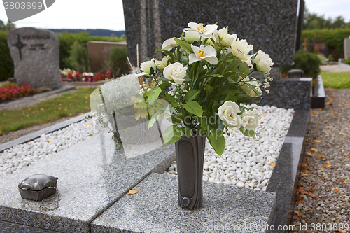 Image of Flowers for grave decoration