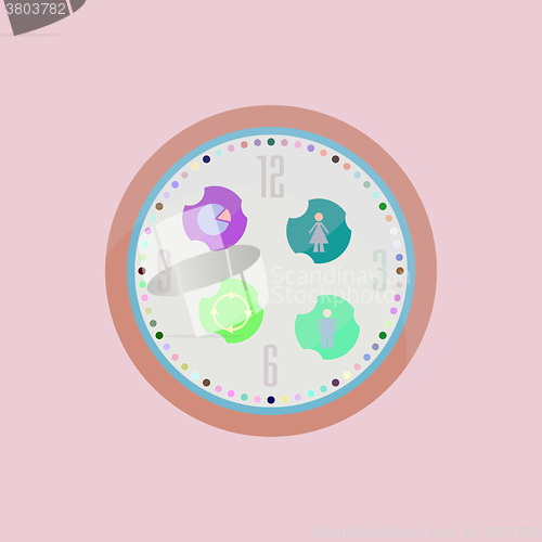 Image of Flat icons set for Web and Mobile Applications vector illustration