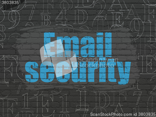 Image of Protection concept: Email Security on wall background