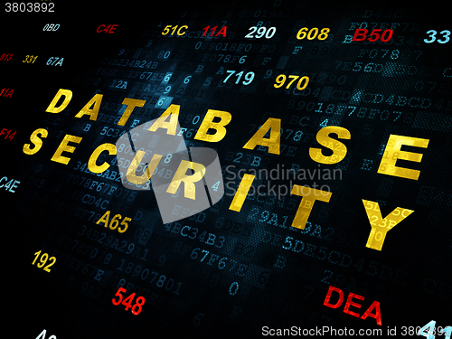 Image of Safety concept: Database Security on Digital background