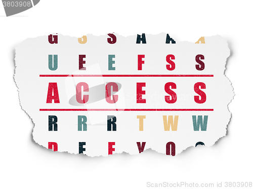 Image of Privacy concept: Access in Crossword Puzzle