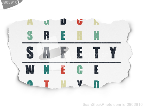 Image of Privacy concept: Safety in Crossword Puzzle