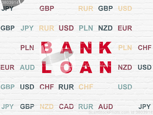 Image of Money concept: Bank Loan on wall background