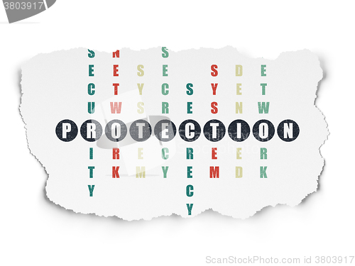 Image of Safety concept: Protection in Crossword Puzzle