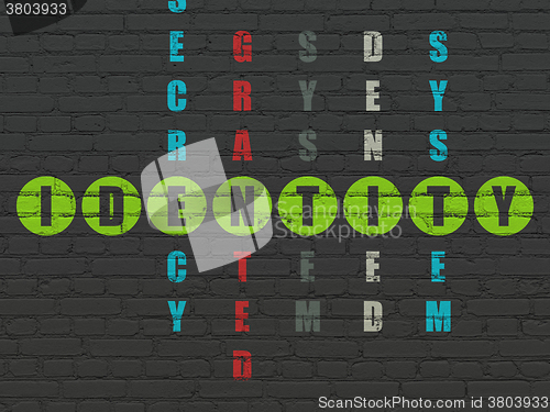 Image of Privacy concept: Identity in Crossword Puzzle