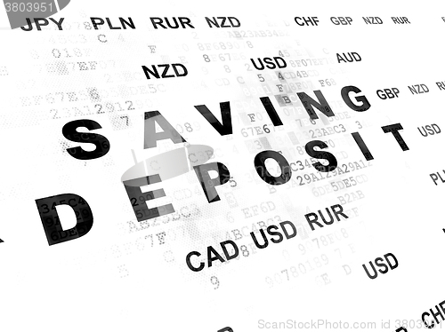 Image of Banking concept: Saving Deposit on Digital background