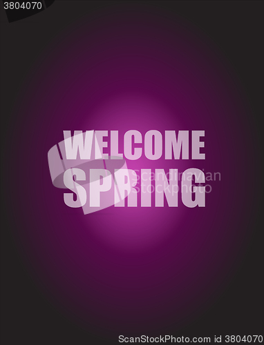 Image of Welcome Spring Holiday Card. Welcome Spring Vector. Welcome Spring background. Spring Holiday Graphic. Welcome Spring Art. Spring Holiday Drawing