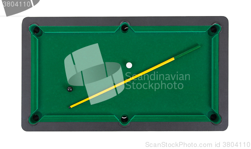 Image of Miniature billiard table