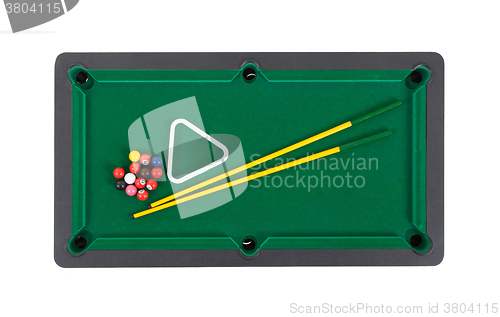 Image of Miniature billiard table