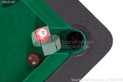 Image of Miniature billiard table