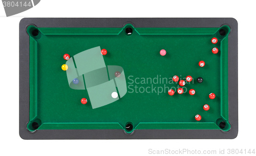 Image of Miniature billiard table