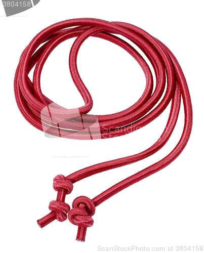 Image of red rope in white back