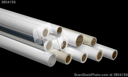 Image of print rolls for wide-format printers
