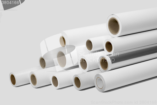 Image of print rolls for wide-format printers
