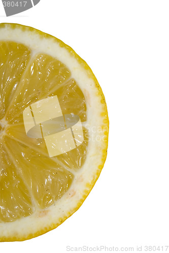 Image of half lemon on white