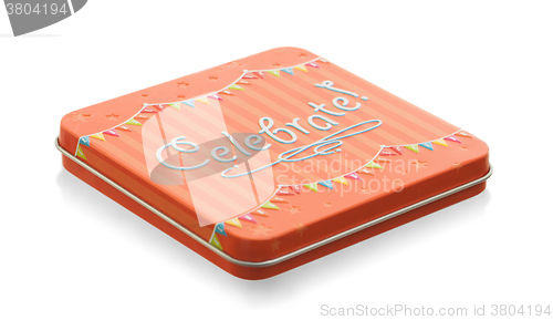 Image of Small gift: Celebration box isolated