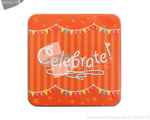 Image of Small gift: Celebration box isolated