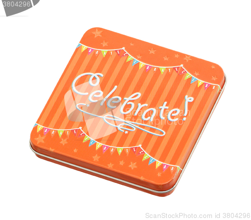 Image of Small gift: Celebration box isolated