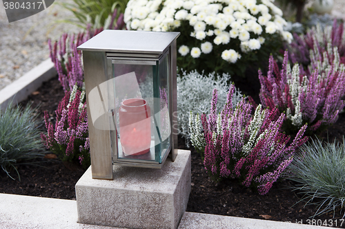 Image of Candle at a grave