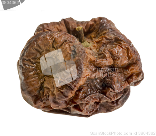 Image of dry rotten apple