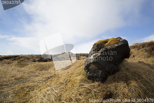 Image of Basalt stones at the cave near Vik, Iceland