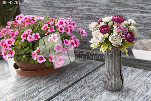 Image of Flowers for grave decoration