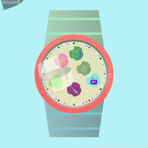 Image of Vector Smart Watch Icons