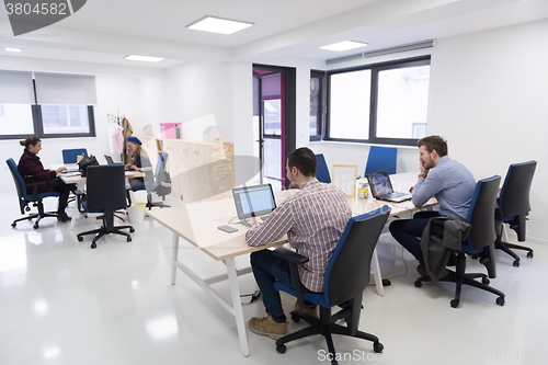 Image of startup business people group at office