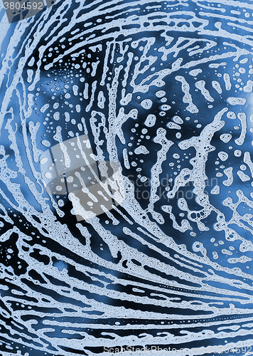 Image of Blue background with pattern of foam