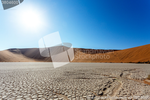 Image of Dune in Hidden Vlei in Namib desert 