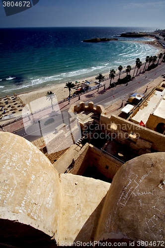 Image of panoramas monastir tunisia the old wall castle    slot   mediter