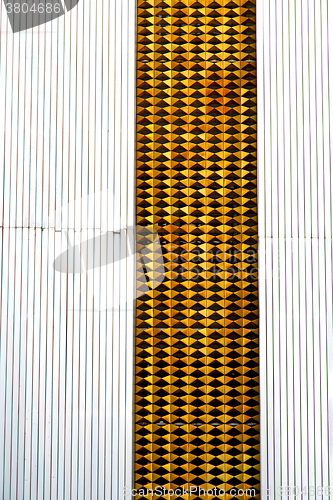 Image of  abstract     the metal gold    shadow  angle thailand  bangkok 