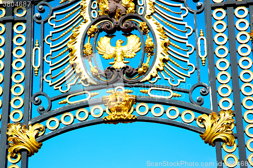 Image of in london england the old metal gate  royal palace