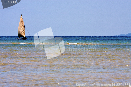 Image of in the  blue lagoon  coastline nosy iranja