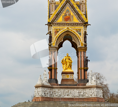 Image of albert monument in london england kingdome and old construction