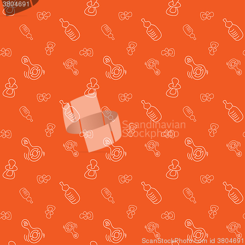 Image of Vector seamless background for baby