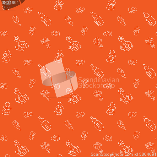 Image of Vector seamless background for baby