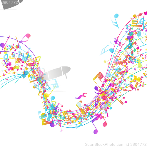 Image of Multicolor Musical Design