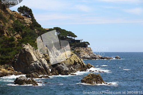 Image of rocky seaside Atlantic ocean