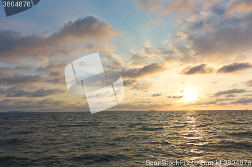 Image of sunset over sea