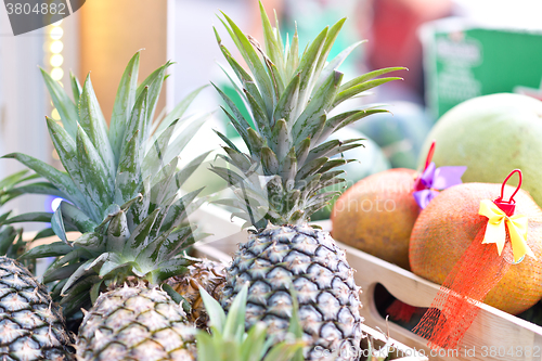 Image of pineapples in box