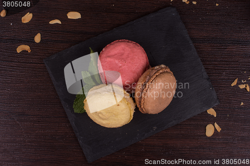 Image of Colorful french macarons 