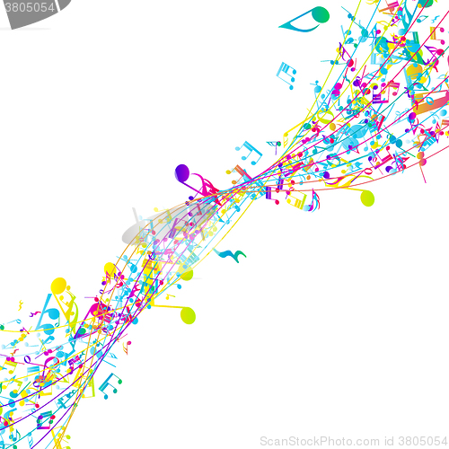 Image of Multicolor Musical Design