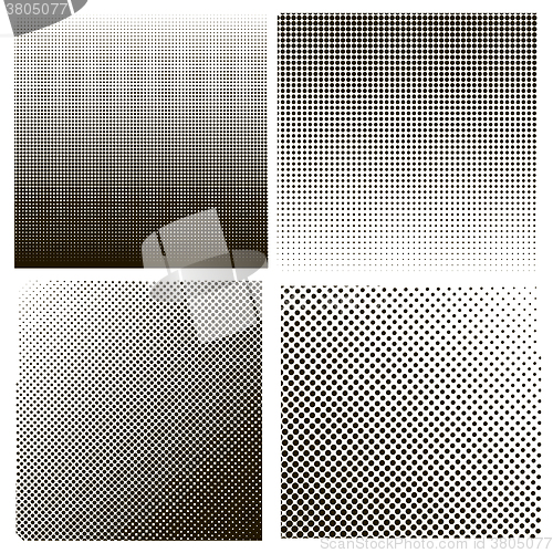 Image of  Dots on White Background. Halftone Texture.