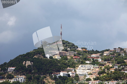 Image of Small quiet town on the hillside