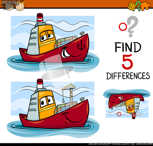 Image of find the differences task for kids