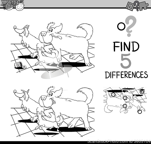 Image of differences game for coloring
