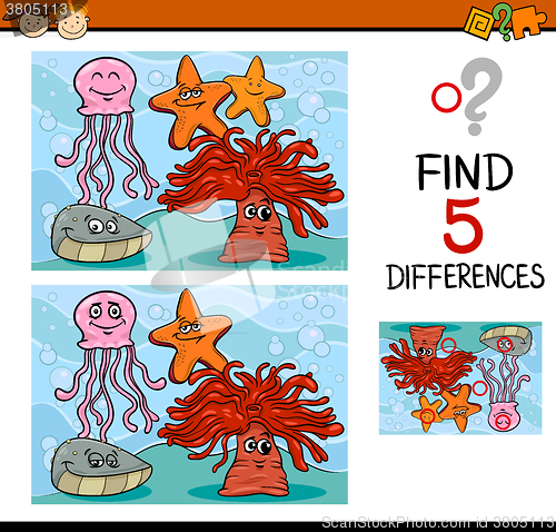 Image of game of differences illustration