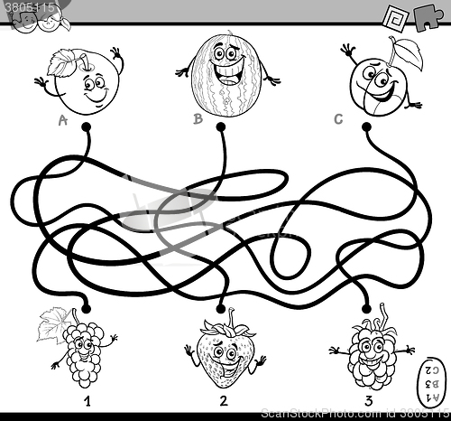 Image of maze task coloring book