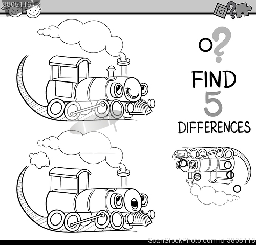 Image of find the differences coloring book